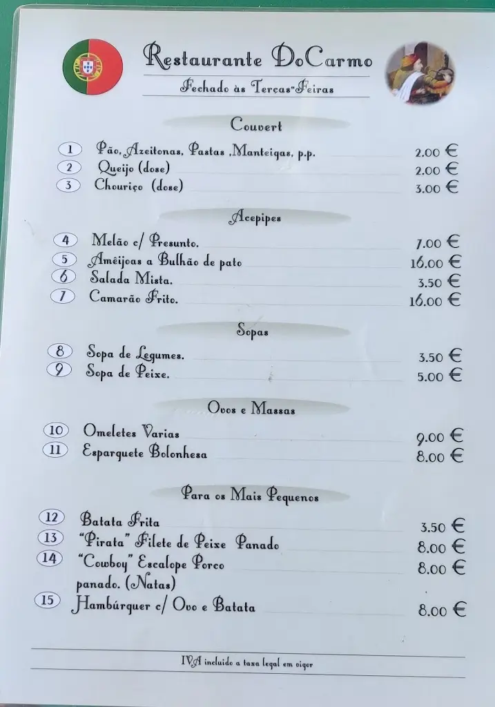 Menu_Restaurante Casa De Pasto Do Carmo_Moncarapacho_immagine_4