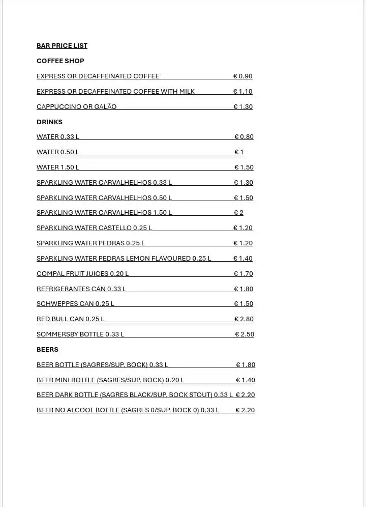Menu_Bar restaurante Monchiserra_São Marcos da Serra_immagine_3
