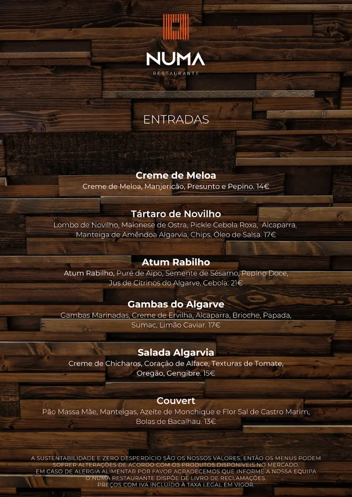 Menu_NUMA Restaurante_Portimão_immagine_3