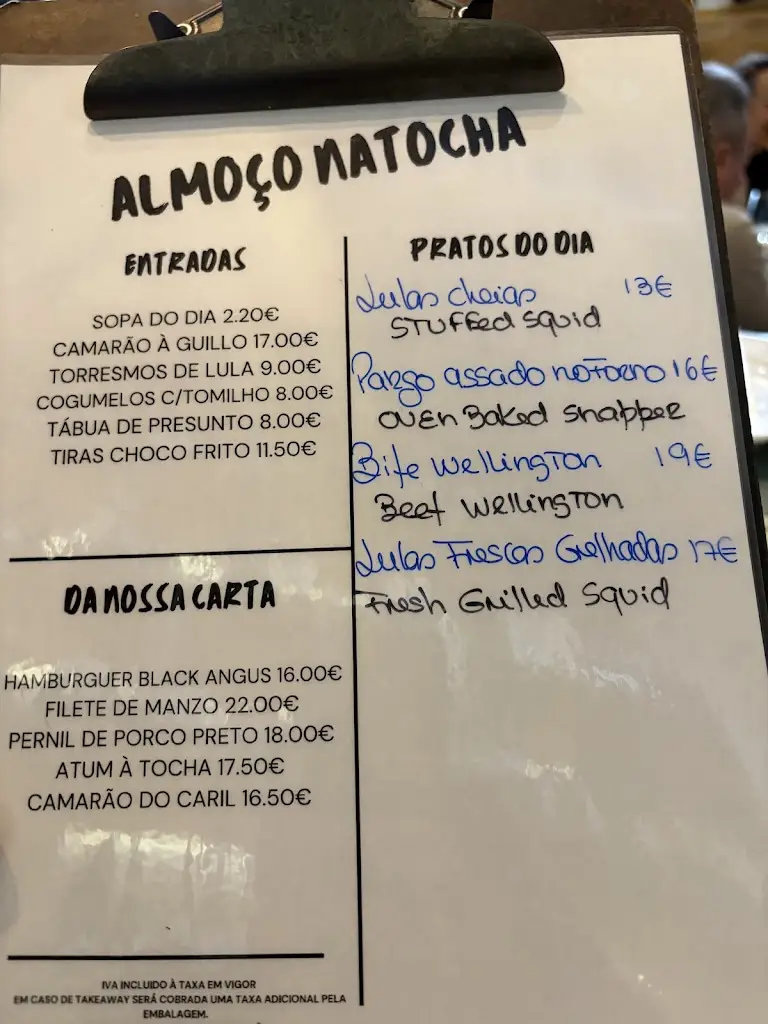 Menu_Restaurante Casa da Tocha_Portimão_imagen_3