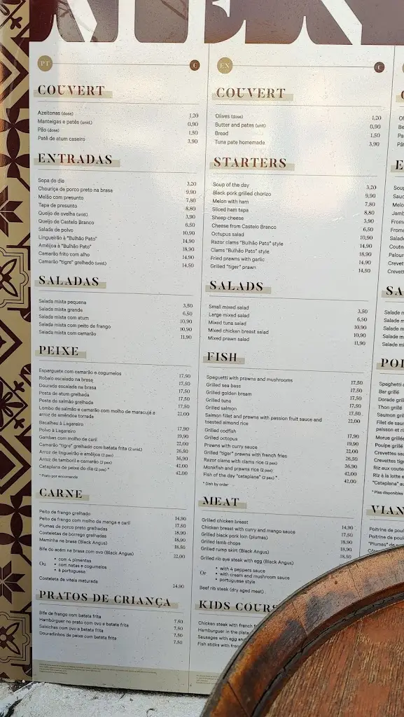 Menu_O Viriato_Portimão_immagine_4