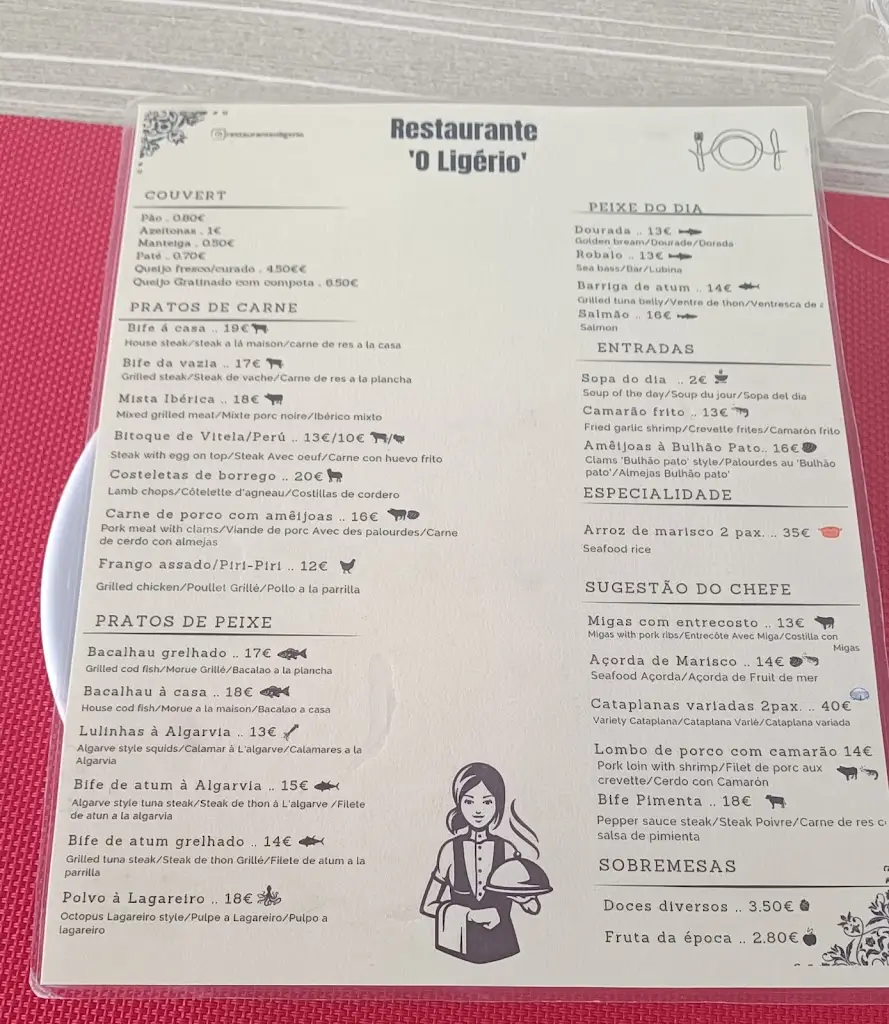 Menu_Restaurante O Ligério_Vila Nova De Cacela_immagine_1