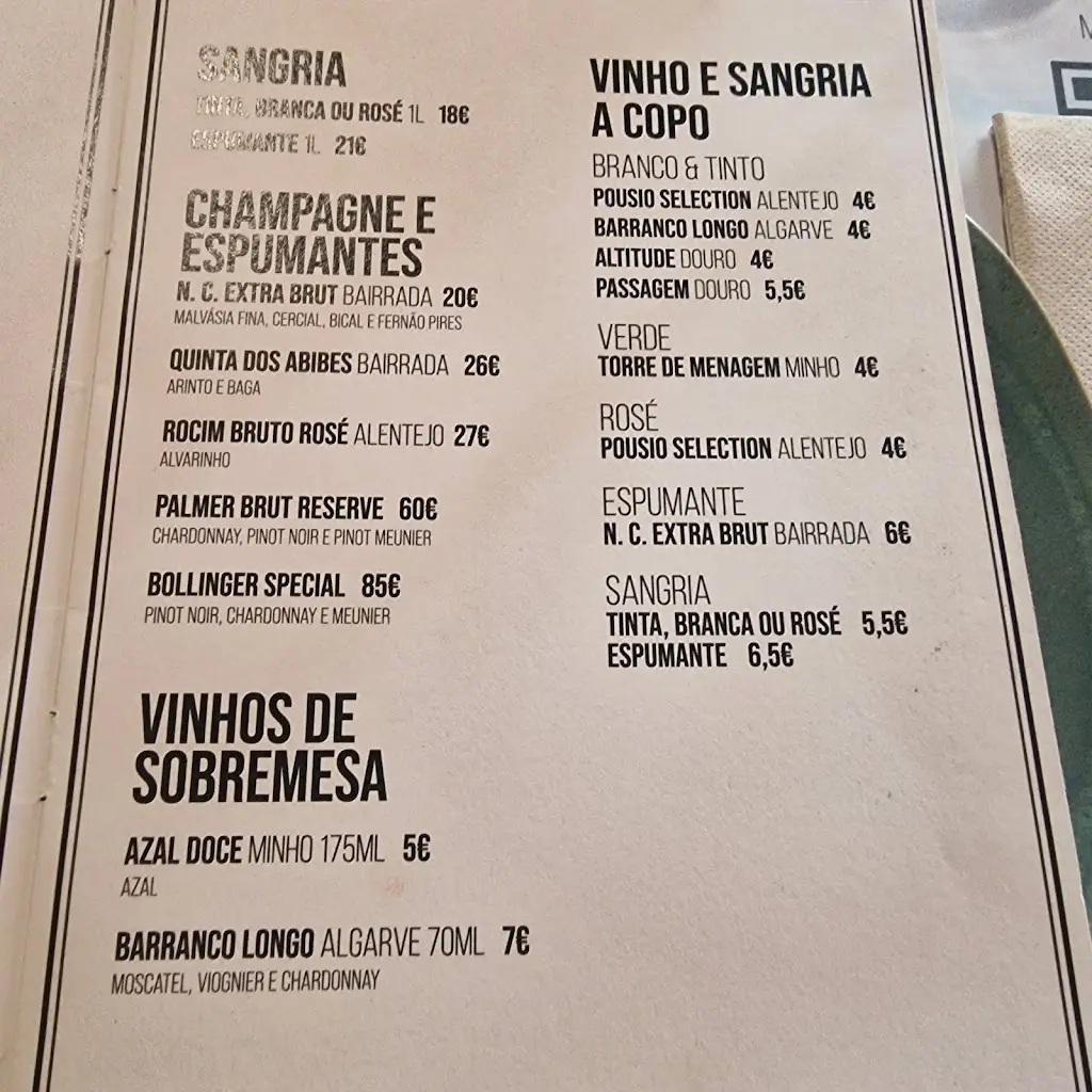 Menu_Restaurante Come na Gaveta_Tavira_immagine_1