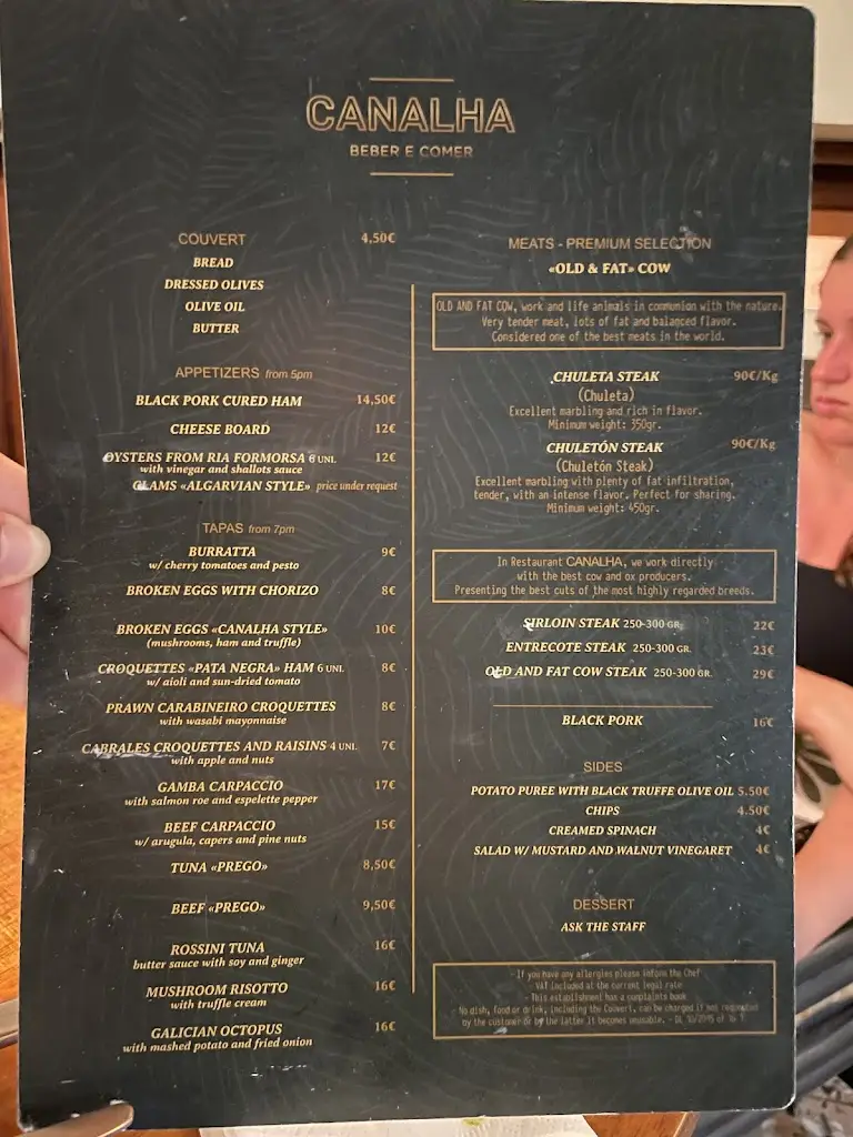 Menu_Canalha Tavira_Tavira_immagine_2