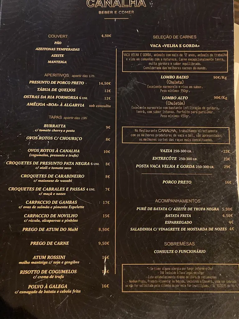 Menu_Canalha Tavira_Tavira_immagine_3