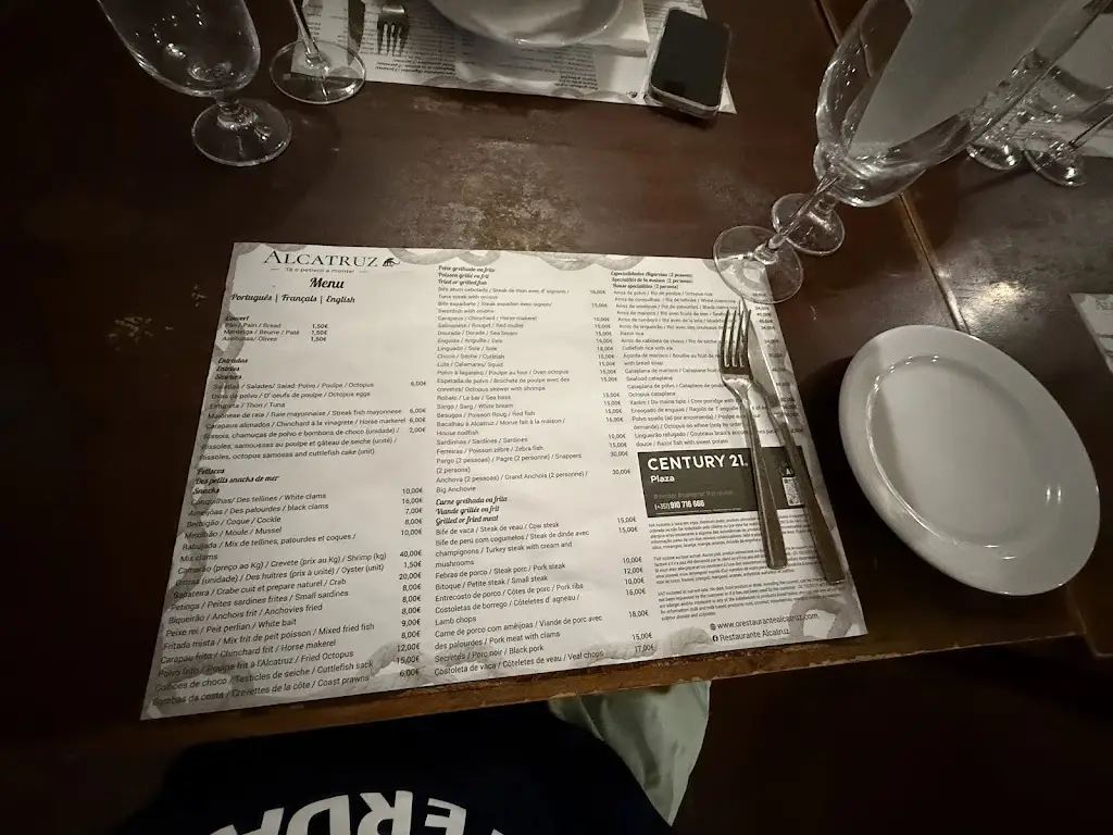 Menu_Restaurante Alcatruz_Santa Luzia_imagen_1