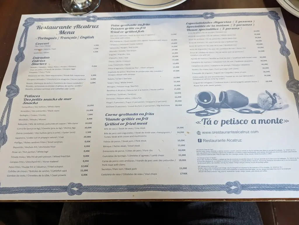 Menu_Restaurante Alcatruz_Santa Luzia_imagen_2