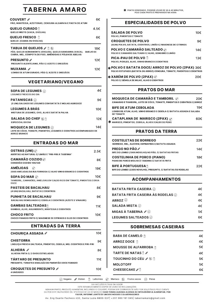 Menu_Taberna Amaro_Santa Luzia_imagen_2