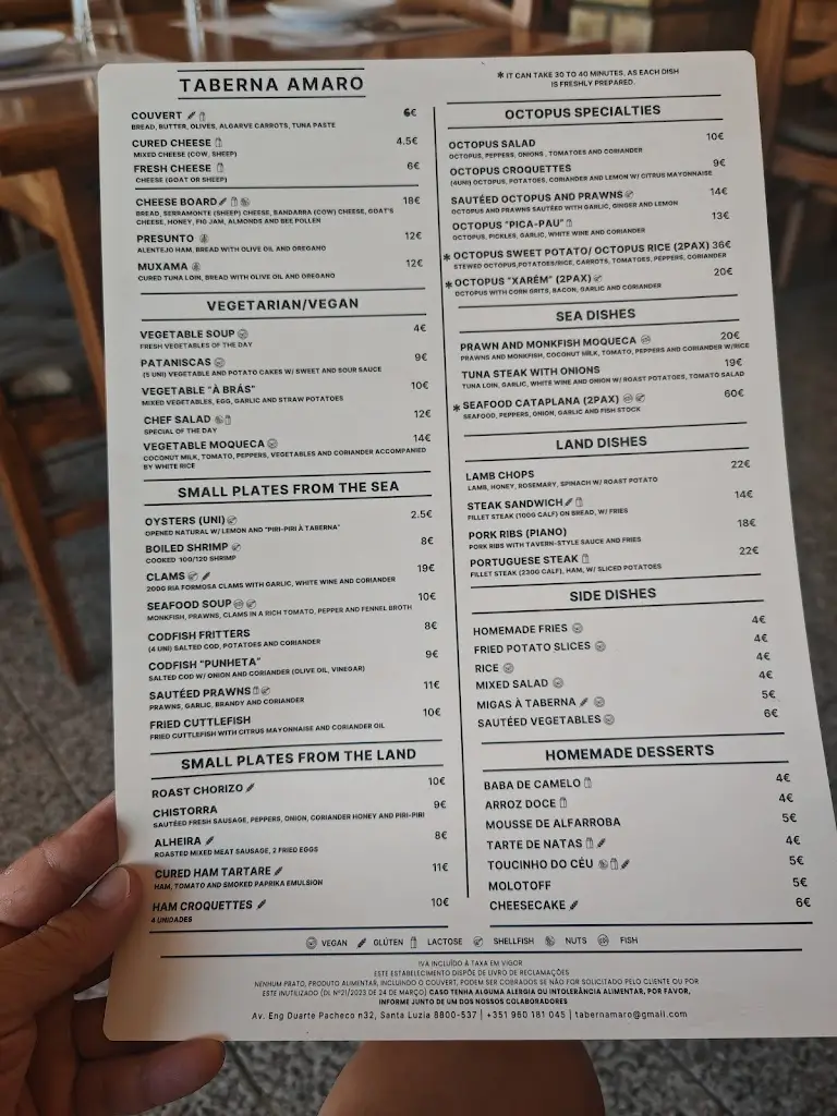 Menu_Taberna Amaro_Santa Luzia_imagen_3