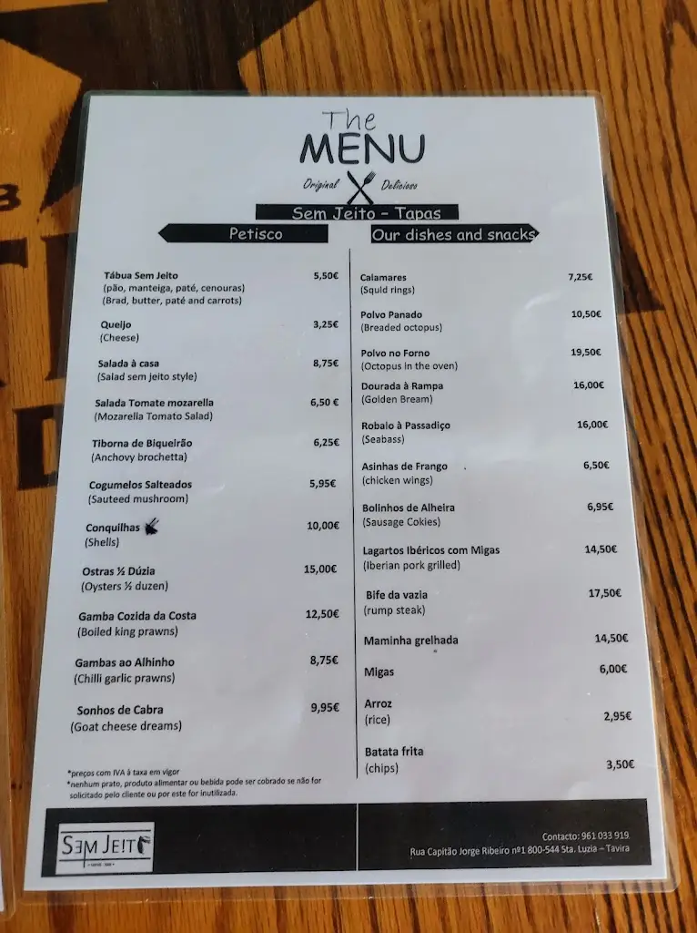 Menu_Restaurante Sem Jeito_Santa Luzia_imagen_1