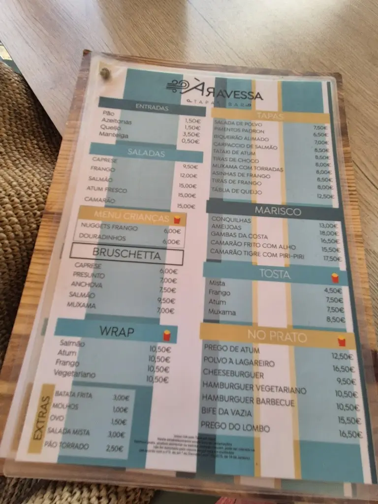 Menu_À Ravessa_Santa Luzia_immagine_1