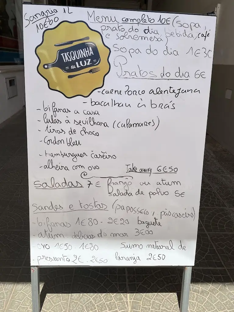 Menu_Restaurante Tasquinha da Luz_Senhora da Luz_imagen_1