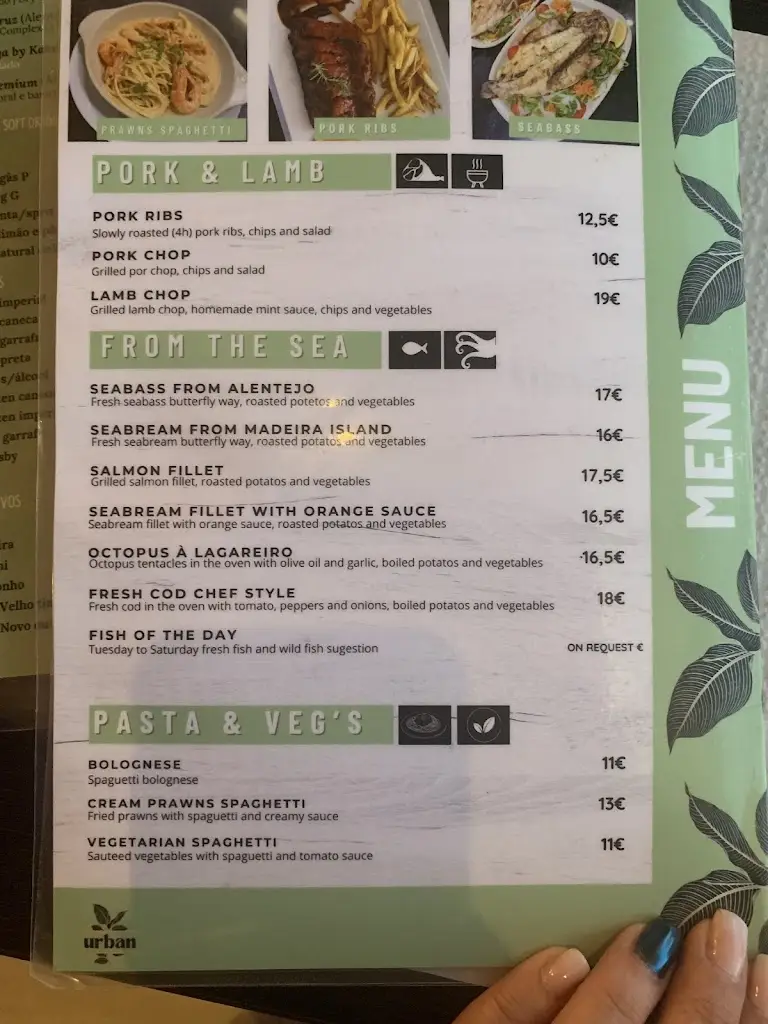 Menü_Urban restaurant_Senhora da Luz_Bild_4