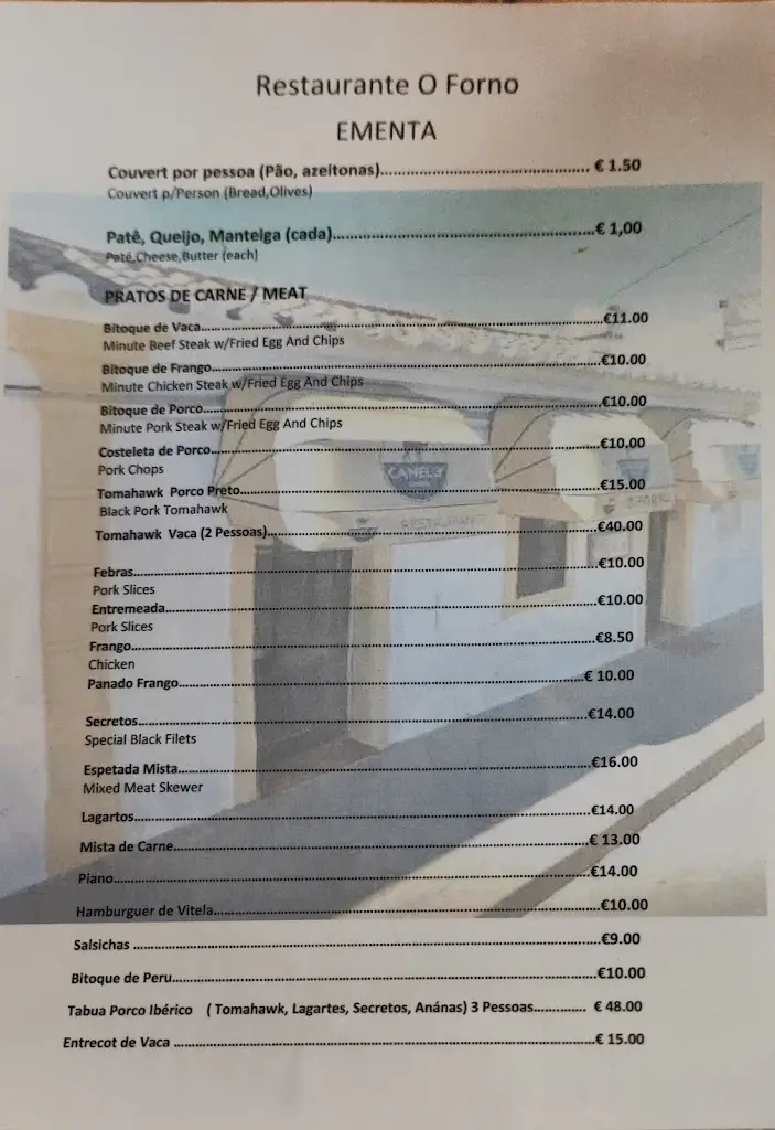 Menu_Restaurante O Forno_Senhora da Luz_immagine_1