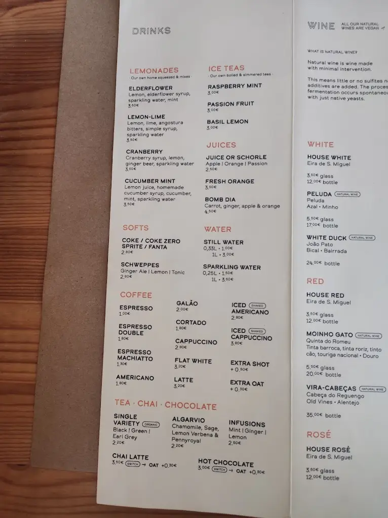 Menu_Bar restaurante Three Little Birds_Sagres_immagine_4