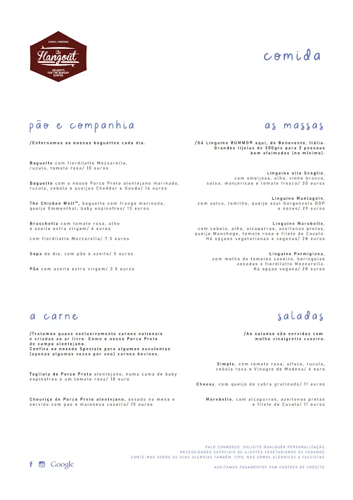 Menu_The Hangout_Sagres_immagine_3