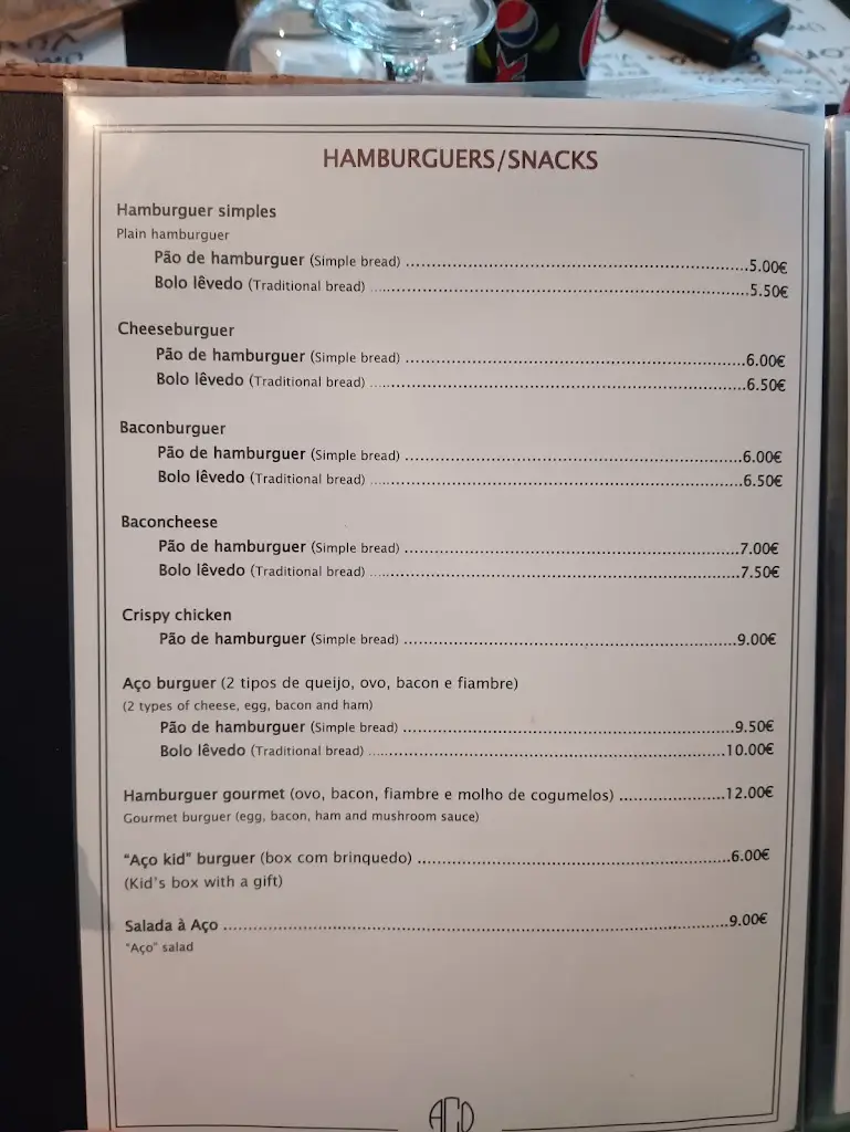 Menu_Snack-bar Aço_São Roque do Pico_image_2