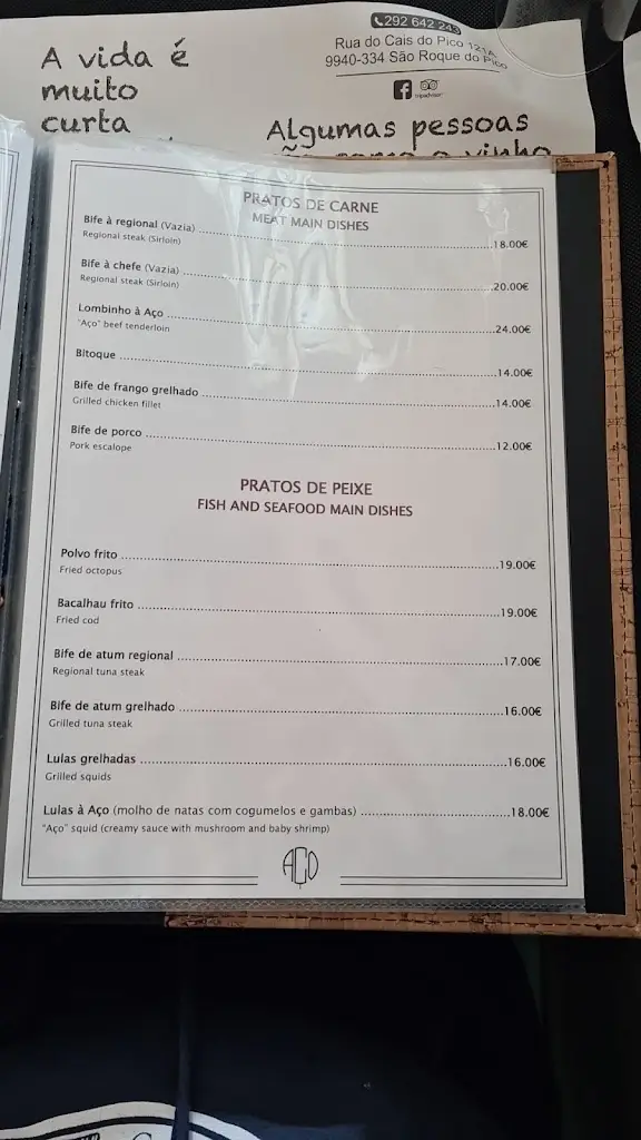 Menu_Snack-bar Aço_São Roque do Pico_image_3