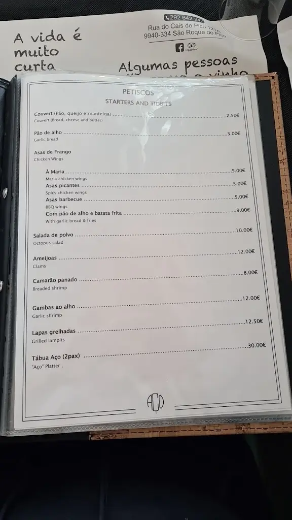 Menu_Snack-bar Aço_São Roque do Pico_image_4