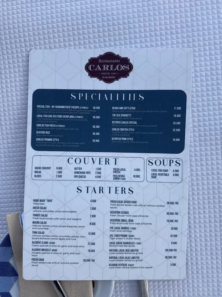 Menu_Restaurante Carlos_Sagres_image_1