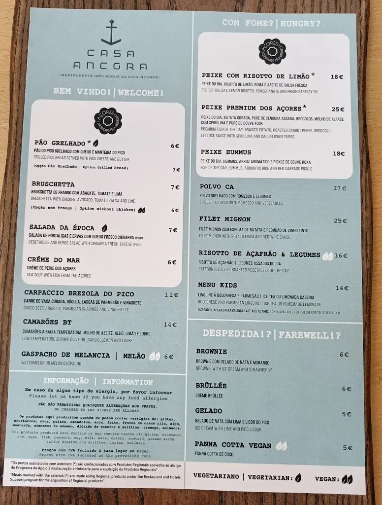 Menu_Casa Âncora_São Roque do Pico_image_2