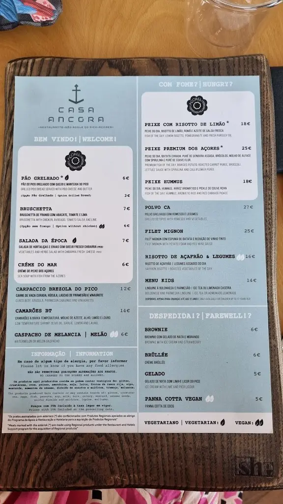 Menu_Casa Âncora_São Roque do Pico_image_4