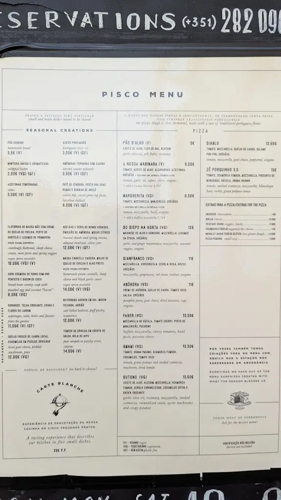 Menu_Pisco_Vila do Bispo_immagine_1