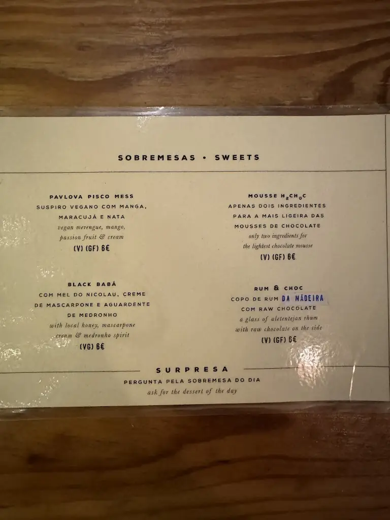 Menu_Pisco_Vila do Bispo_immagine_2