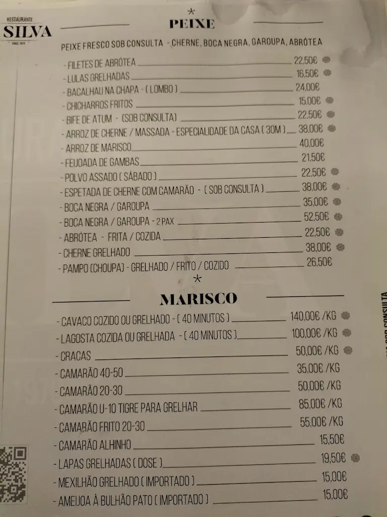 Menu_Restaurante O Silva_Ribeira Grande_immagine_2
