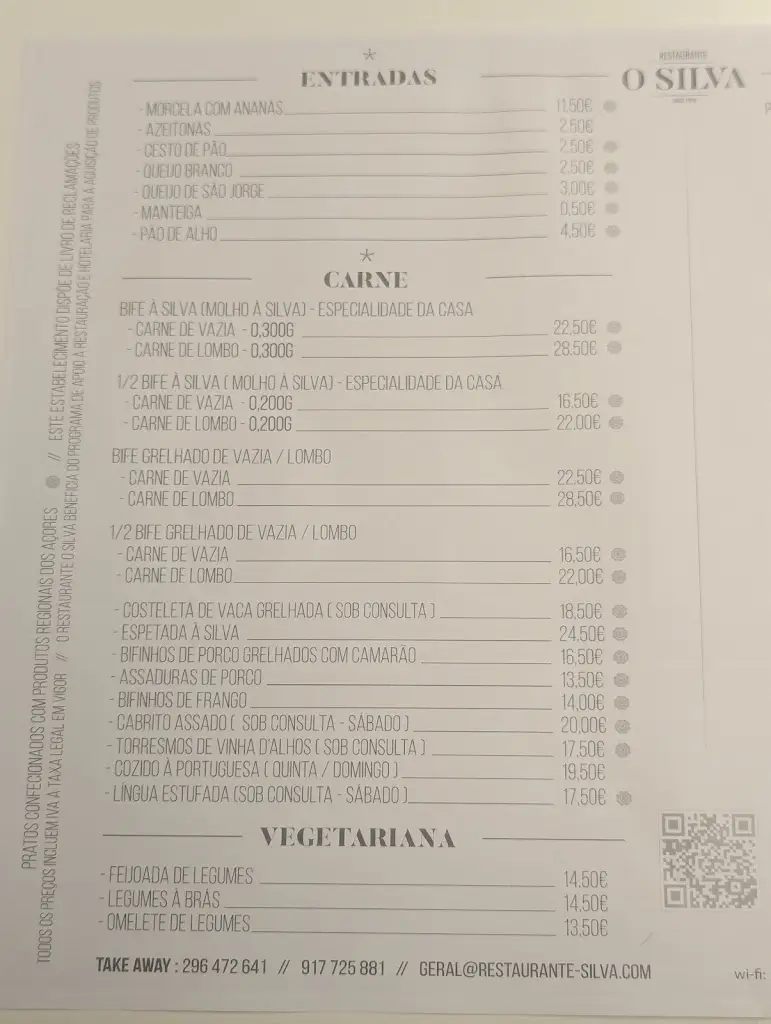 Menu_Restaurante O Silva_Ribeira Grande_immagine_3