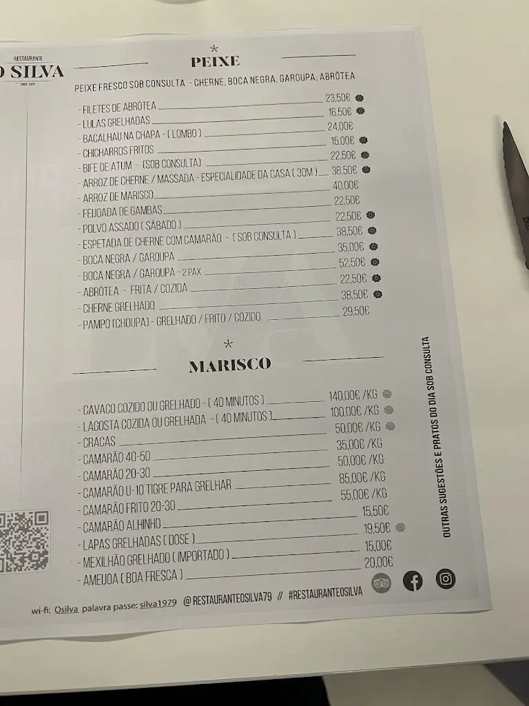 Menu_Restaurante O Silva_Ribeira Grande_immagine_4