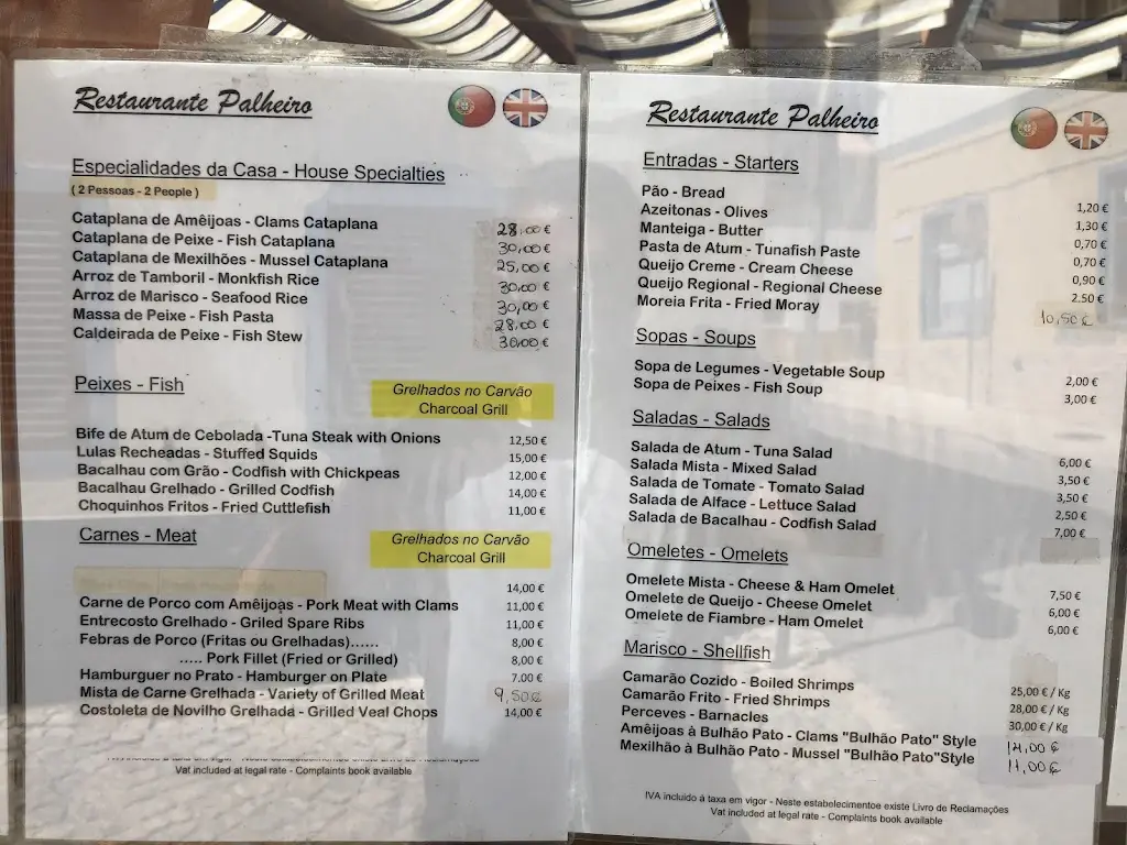 Menu_O Palheiro_Vila do Bispo_immagine_1