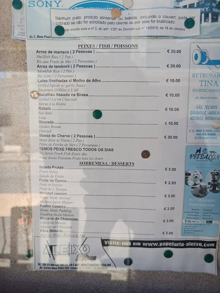 Menu_Piri Piri_Quarteira_immagine_1