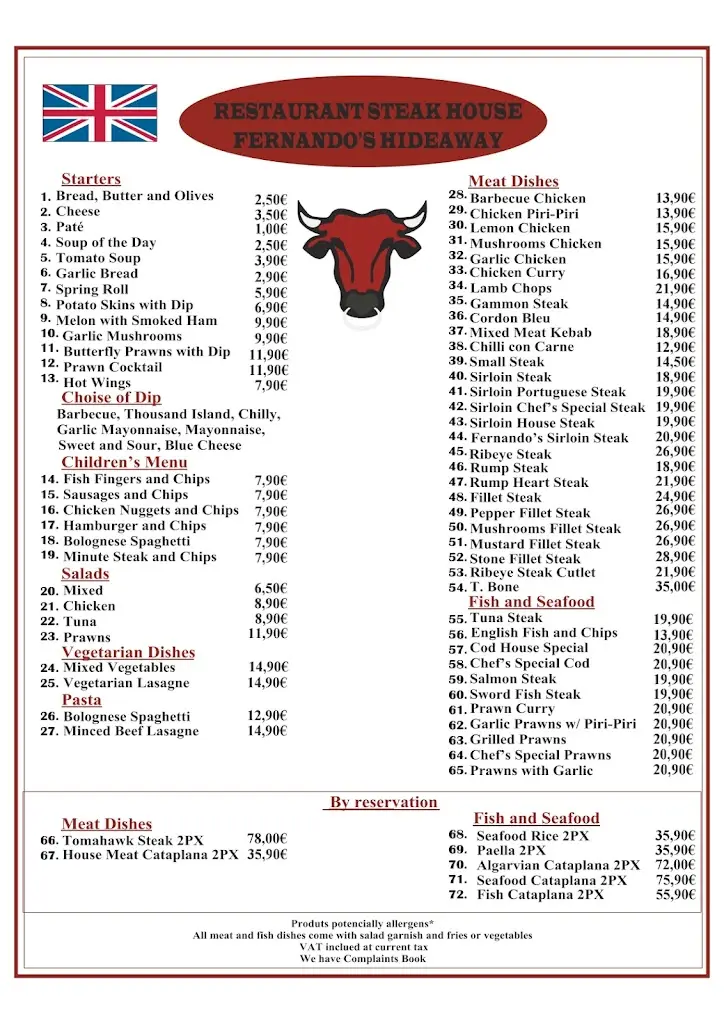 Menu_Fernando's Hideaway_Quarteira_immagine_3