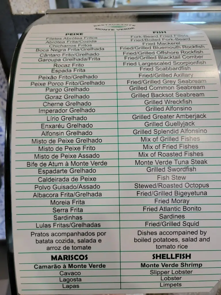 Menu_Restaurante Monte Verde_Ribeira Grande_immagine_2