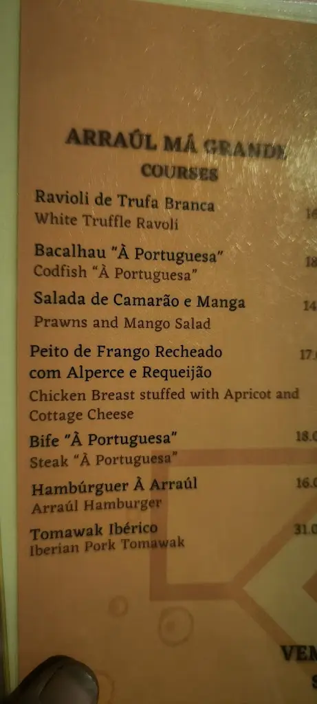Menu_Arraúl Gastro Bar_Olhão_immagine_2