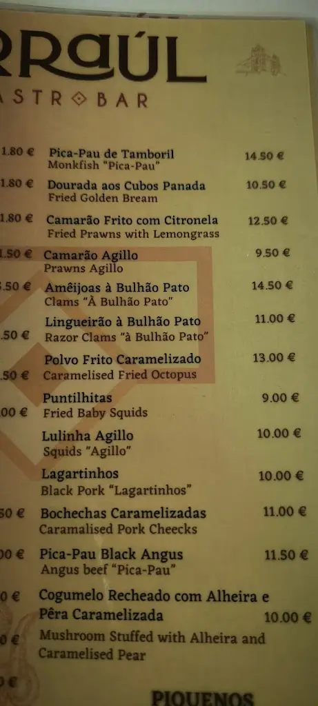 Menu_Arraúl Gastro Bar_Olhão_immagine_3