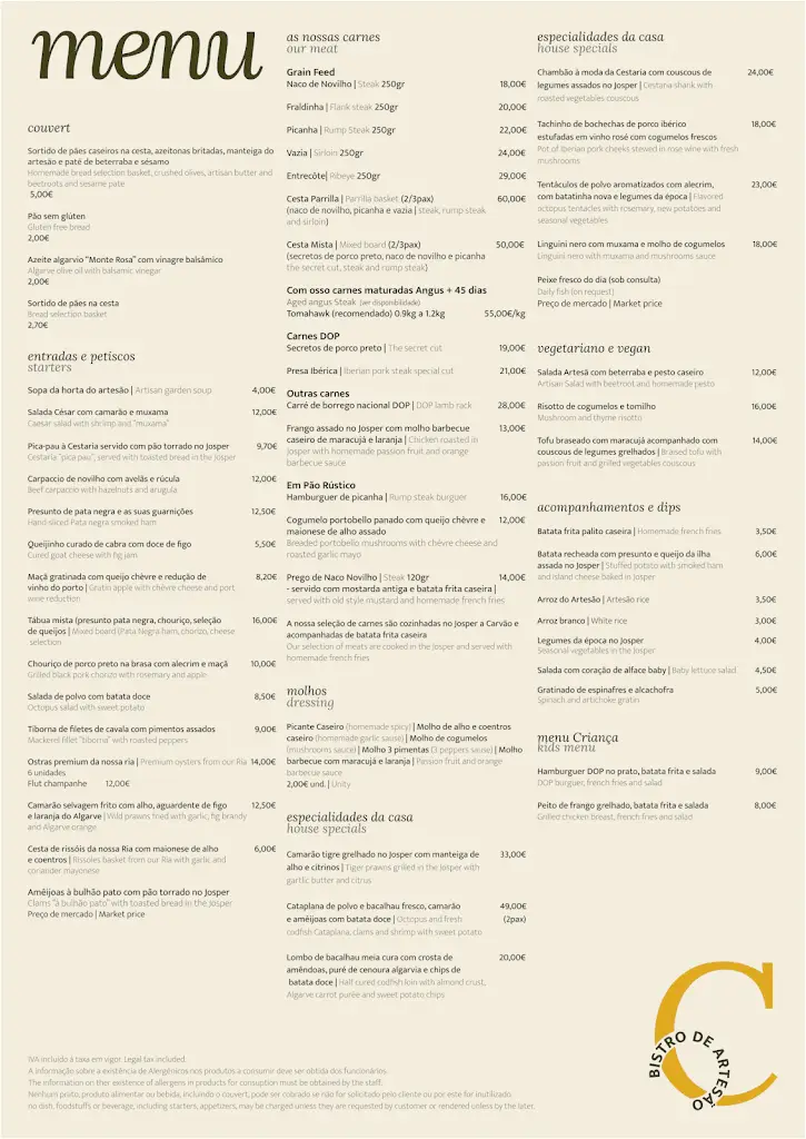 Menu_Cestaria - Bistro de Artesão_Olhão_image_1
