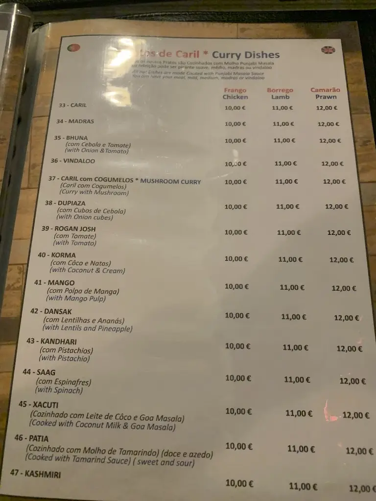 Menu_Restaurante Indian Hut 2_Olhão_immagine_2