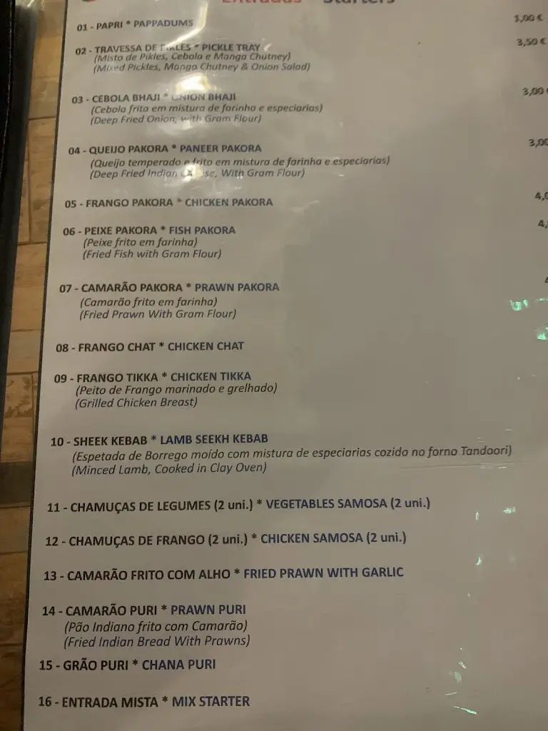 Menu_Restaurante Indian Hut 2_Olhão_immagine_3