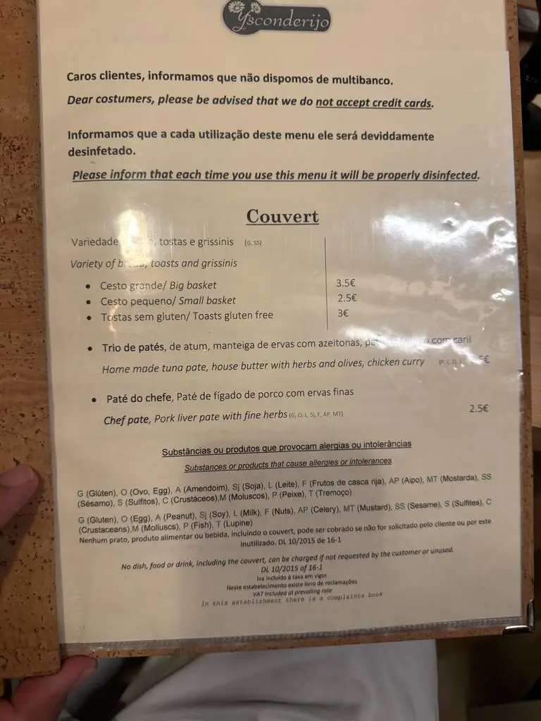 Menu_Ysconderijo_São Brás de Alportel_immagine_2