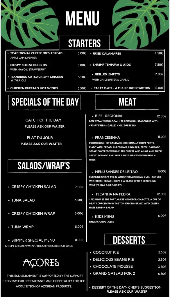 Menu_Pecado Açoriano_Ribeira Grande_imagen_3