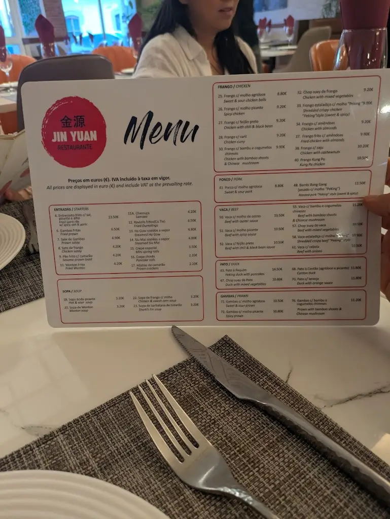 Menu_Jin Yuan_São Brás de Alportel_immagine_1