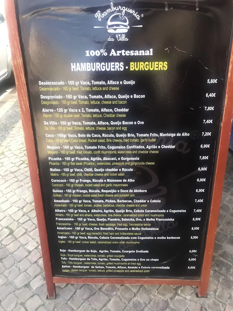 Menu_Hamburgueria da Villa_São Brás de Alportel_immagine_4