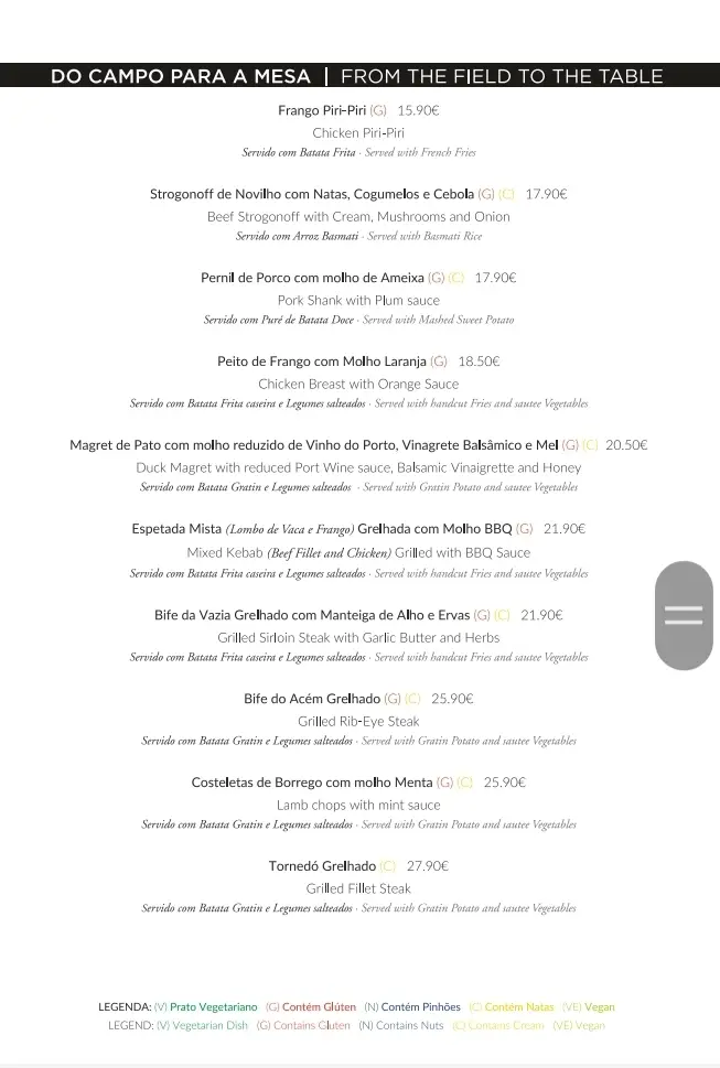 Menu_Haven restaurante_Vilamoura_immagine_3