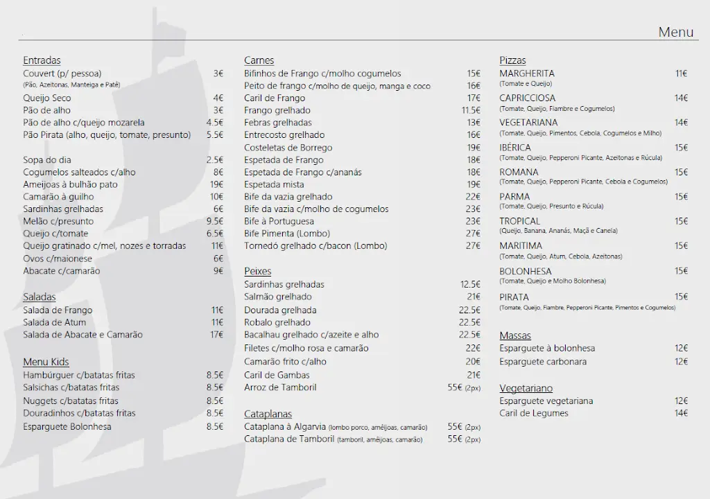 Menu_O Pirata_Vilamoura_immagine_1