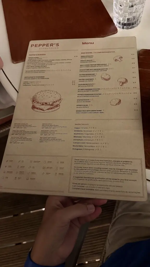Menu_Pepper's Steakhouse_Vilamoura_immagine_4