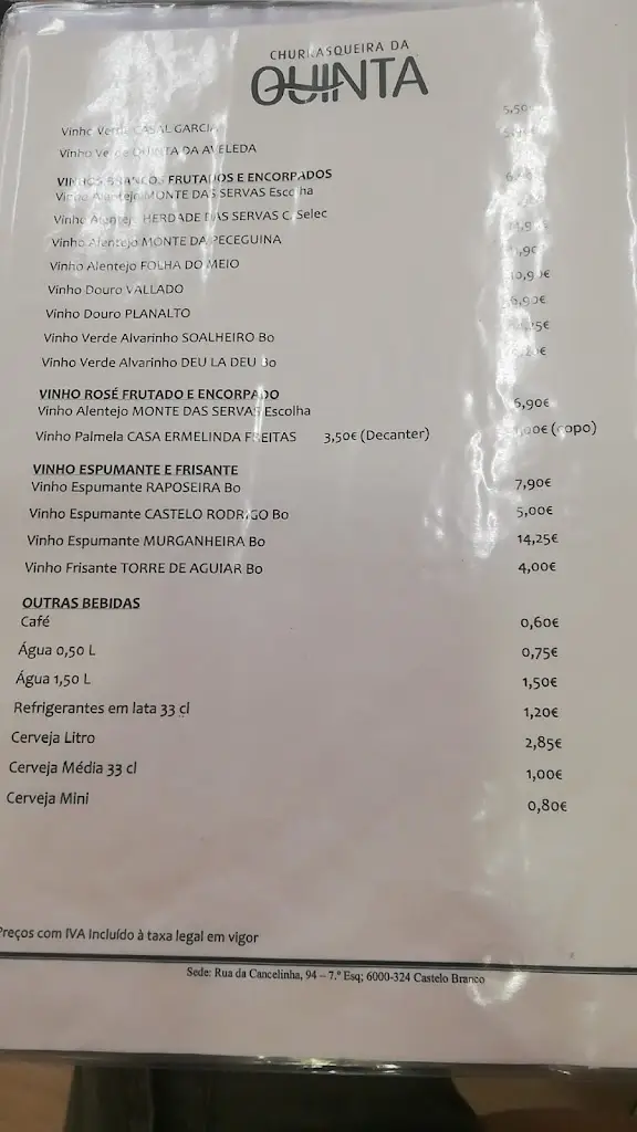 Menu_Churrasqueira Da Quinta- Alcains_Alcains_immagine_3
