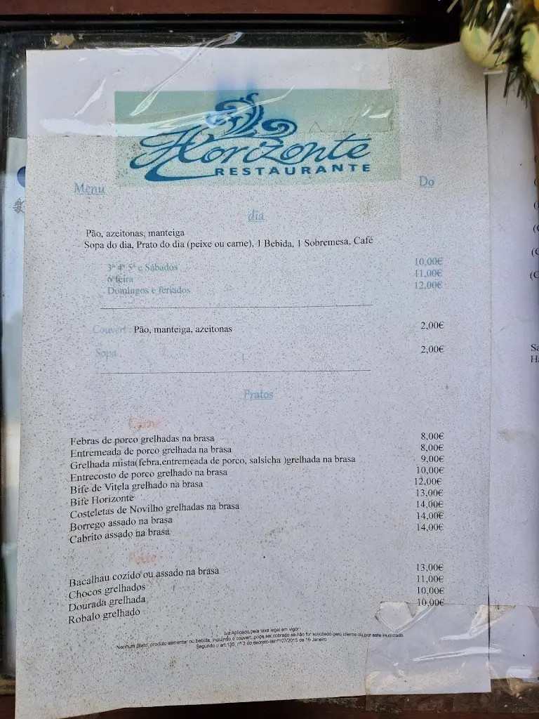 Menu_Horizonte_Aldeia de Santo António_immagine_1