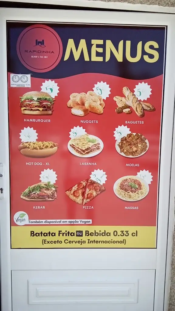 Menu_A Rapidiinha Take Away Sabugal_Aldeia de Santo António_imagen_1
